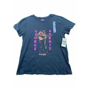 Wrangler George Strait Black T-Shirt Women’s L NWT